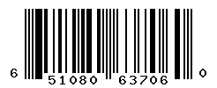 UPC barcode number 651080637060