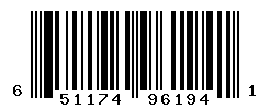 UPC barcode number 651174961941