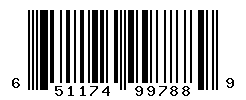 UPC barcode number 651174997889