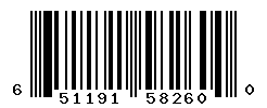 UPC barcode number 651191582600