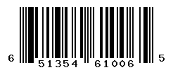 UPC barcode number 651354610065