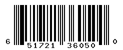 651721360500 barcode