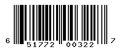 UPC barcode number 651772003227