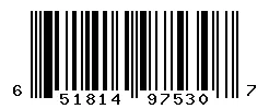 UPC 651814975307 barcode image