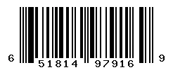 UPC barcode 651814979169