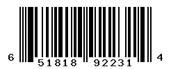 UPC barcode 651818922314