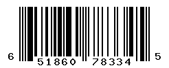 UPC barcode number 651860783345