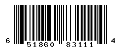 UPC barcode number 651860831114