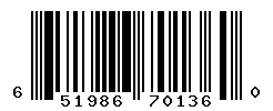 UPC barcode number 651986701360