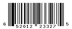 UPC barcode number 652012233275