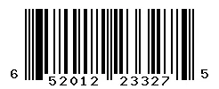 UPC barcode 652012233275
