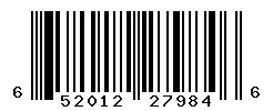 UPC barcode 652012279846