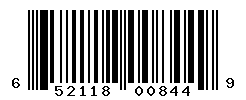 UPC barcode number 652118008449