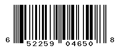 UPC barcode number 652259046508