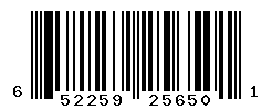 UPC barcode number 652259256501