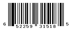 UPC barcode number 652259315185