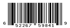 UPC barcode number 652267598419