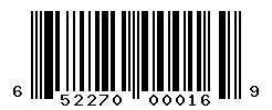 UPC barcode number 652270000169