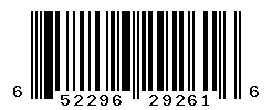 UPC barcode number 652296292616