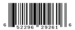 UPC 652296292616 barcode image