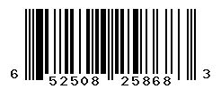 UPC barcode number 652508258683