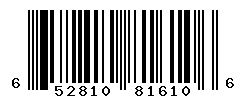 UPC barcode number 652810816106