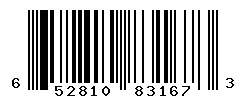 UPC barcode number 652810831673