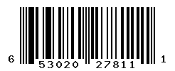 UPC barcode number 653020278111