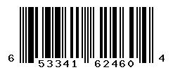 UPC barcode 653341624604
