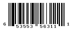 UPC barcode number 653553563111