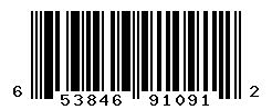 UPC barcode number 653846910912