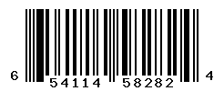 UPC barcode number 654114582824