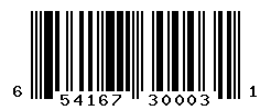 UPC barcode number 654167300031