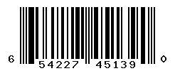 UPC barcode number 654227451390