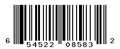 UPC barcode number 654522085832