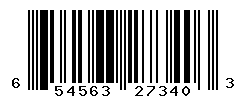 UPC barcode number 654563273403