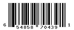 UPC barcode 654858704391