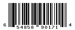 UPC barcode number 654858901714