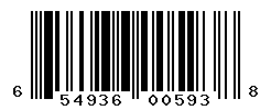 UPC barcode number 654936005938