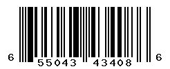 UPC barcode number 655043434086