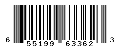 UPC barcode number 655199633623