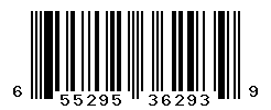UPC barcode number 655295362939