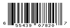 UPC barcode number 655439078207