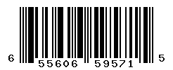 UPC barcode number 6556064595715