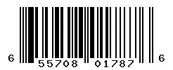 UPC barcode 655708017876