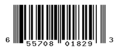 UPC barcode 655708018293
