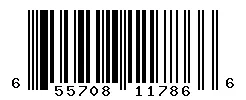 UPC barcode 655708117866