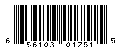 UPC barcode number 656103017515