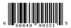 UPC barcode number 656649992215