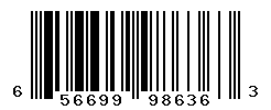 UPC barcode number 656699986363